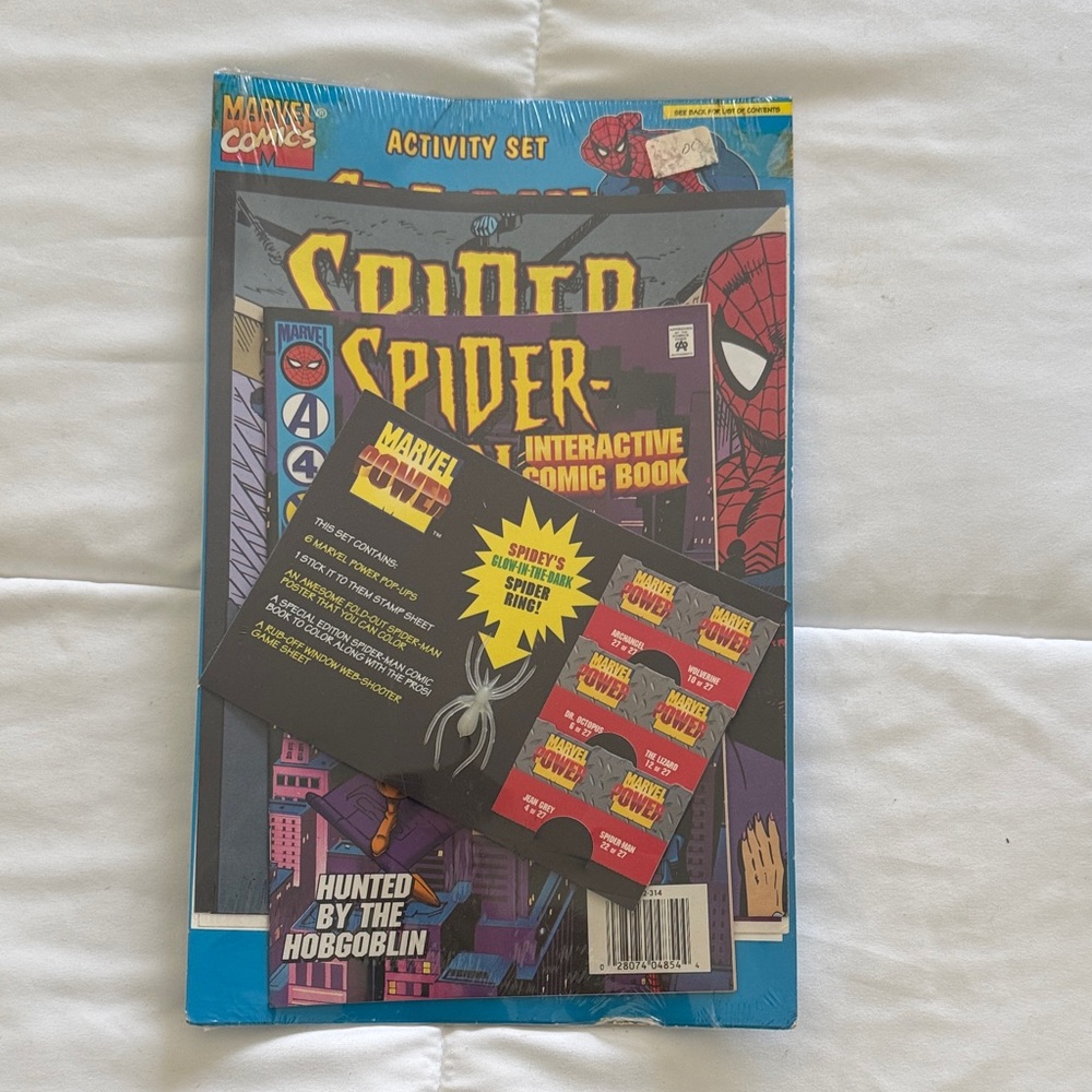 Marvel Blue Spider-Man Activity Set Back Cover